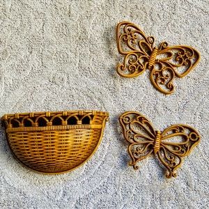 Vintage Homco wall hanging